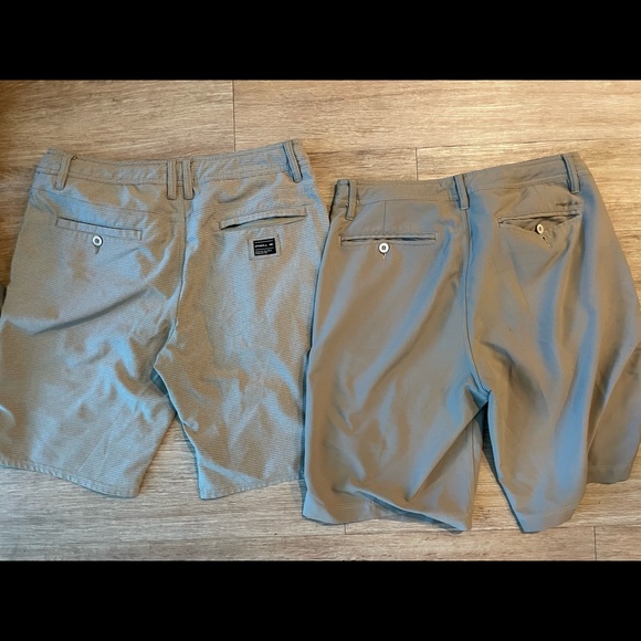 2 pair O’Neill Hybrid Shorts Khaki and Tan Striped 32 - Picture 8 of 8